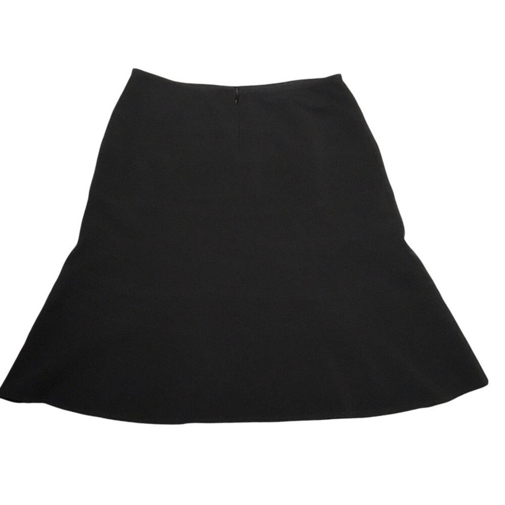 Charles Chang-Lima Skirt Black Flounce Hem Stretch‎ Mini Women's 6 Career